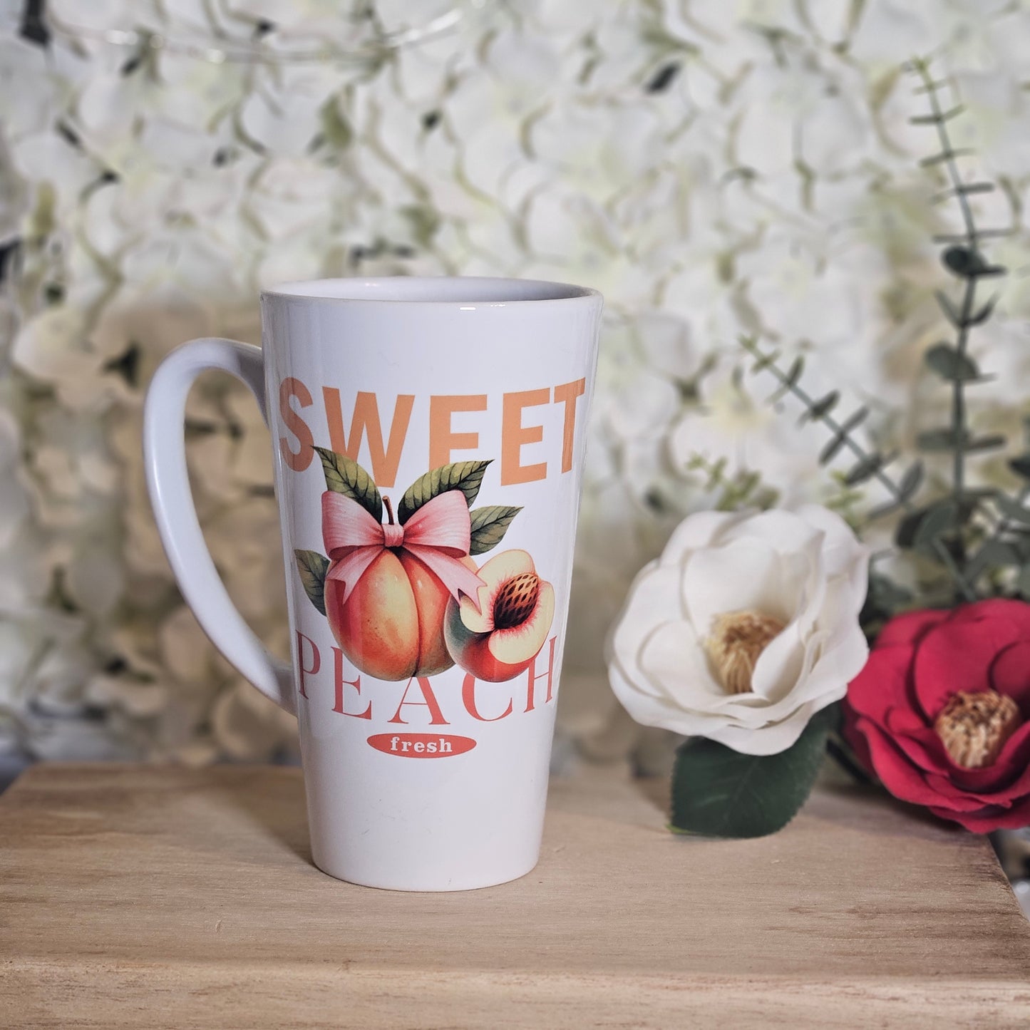 Sweet Peach 17oz Latte Mug