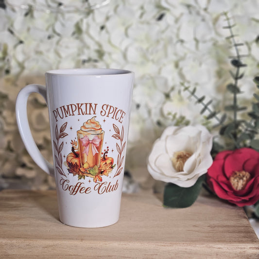 Pumpkin Spice Coffee Club 17oz Latte Mug